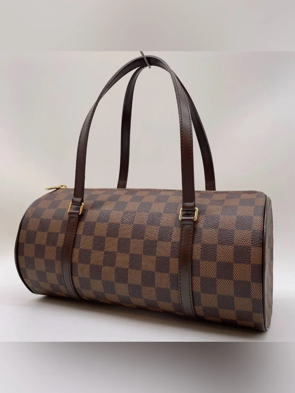 Louis Vuitton Brown Damier Ebene Mini Papillon Satchel with Pouch